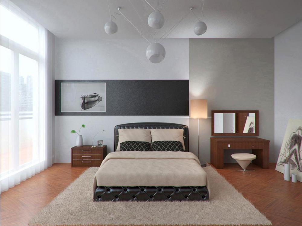 Спальная комната в стиле минимализм