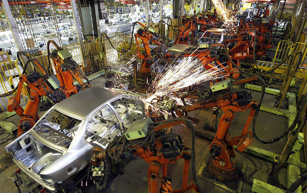 Промышленные роботы в производстве машин